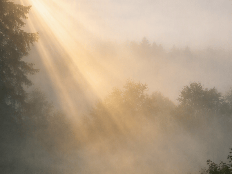 🌤️ A Late‑Summer Morning Wrapped in Fog and&nbsp;Birds