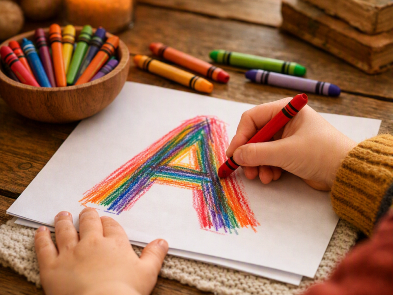 🌈 Rainbow Letters and Shapes: A Slow, Intentional Way to Learn Formation at&nbsp;Home